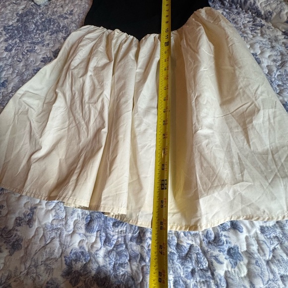 Black and cream Strapless tube top Dress - Picture 4 of 7